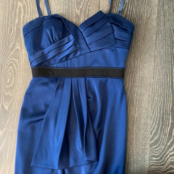 BCBGMaxAzria Deep Blue Floor Length Dress - Picture 7 of 10